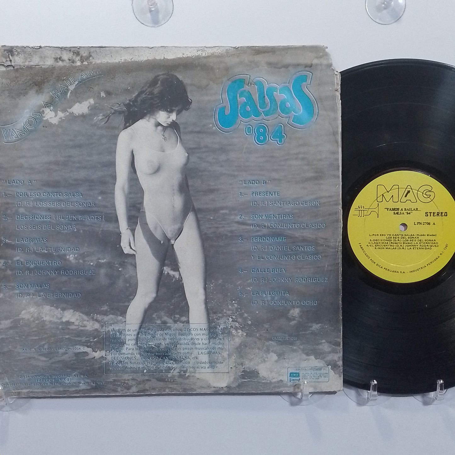 lp Vamos A Bailar Salsas 84 ruben blades Johnny Rodriguez Conjunto Clasico varios made peru 1980 salsa