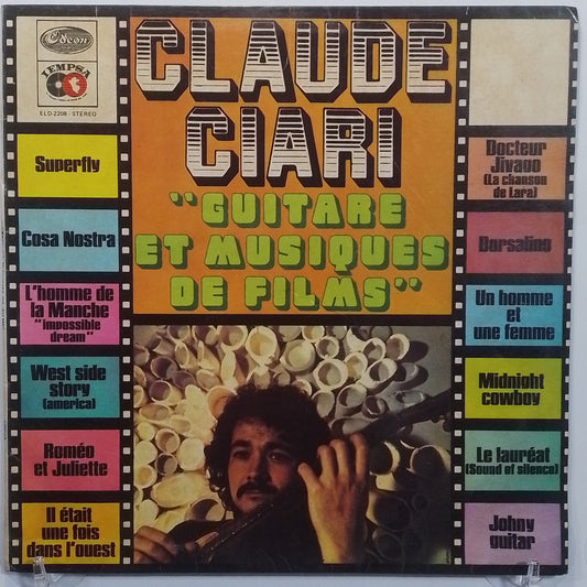 lp Claude Ciari Guitare Et Musiques De Films made peru 1973 instrumental