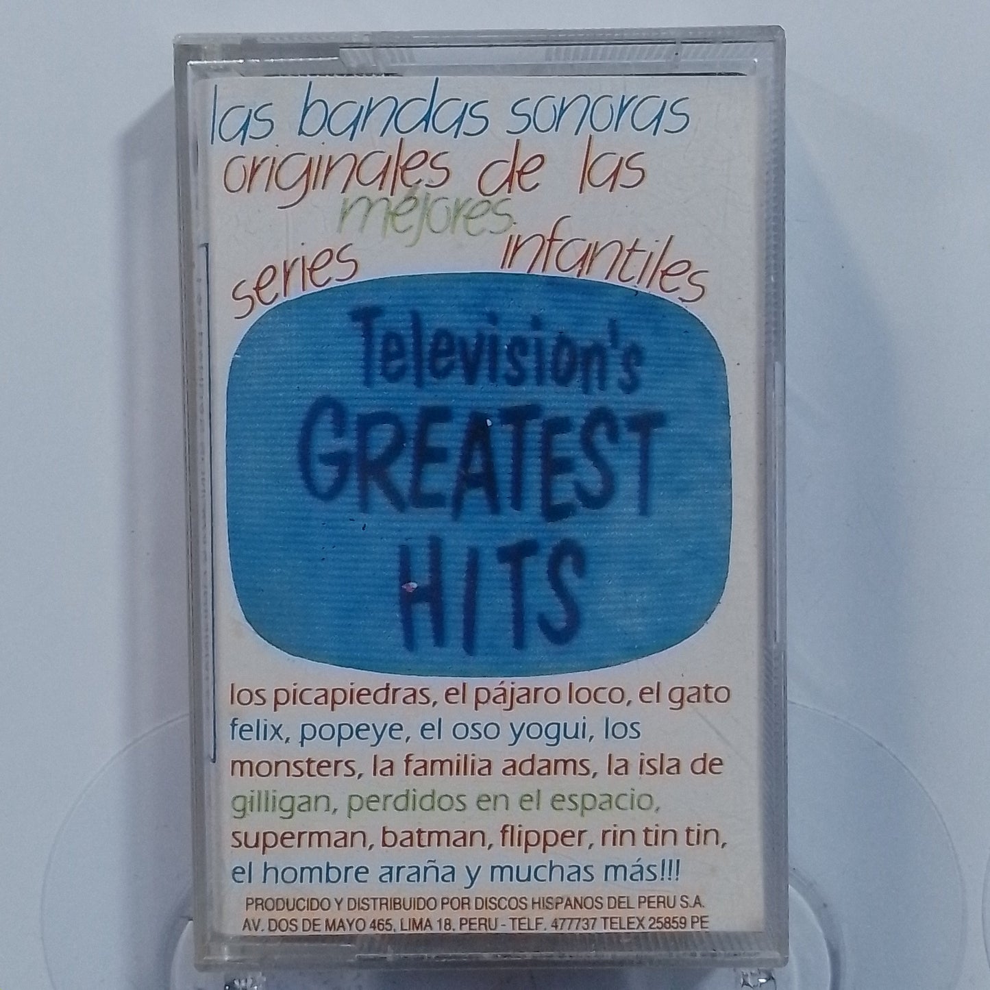 cassette televisions greatest hits series infantiles los picapiedras bugs bynny popeye varios made peru 1988 soundtrack
