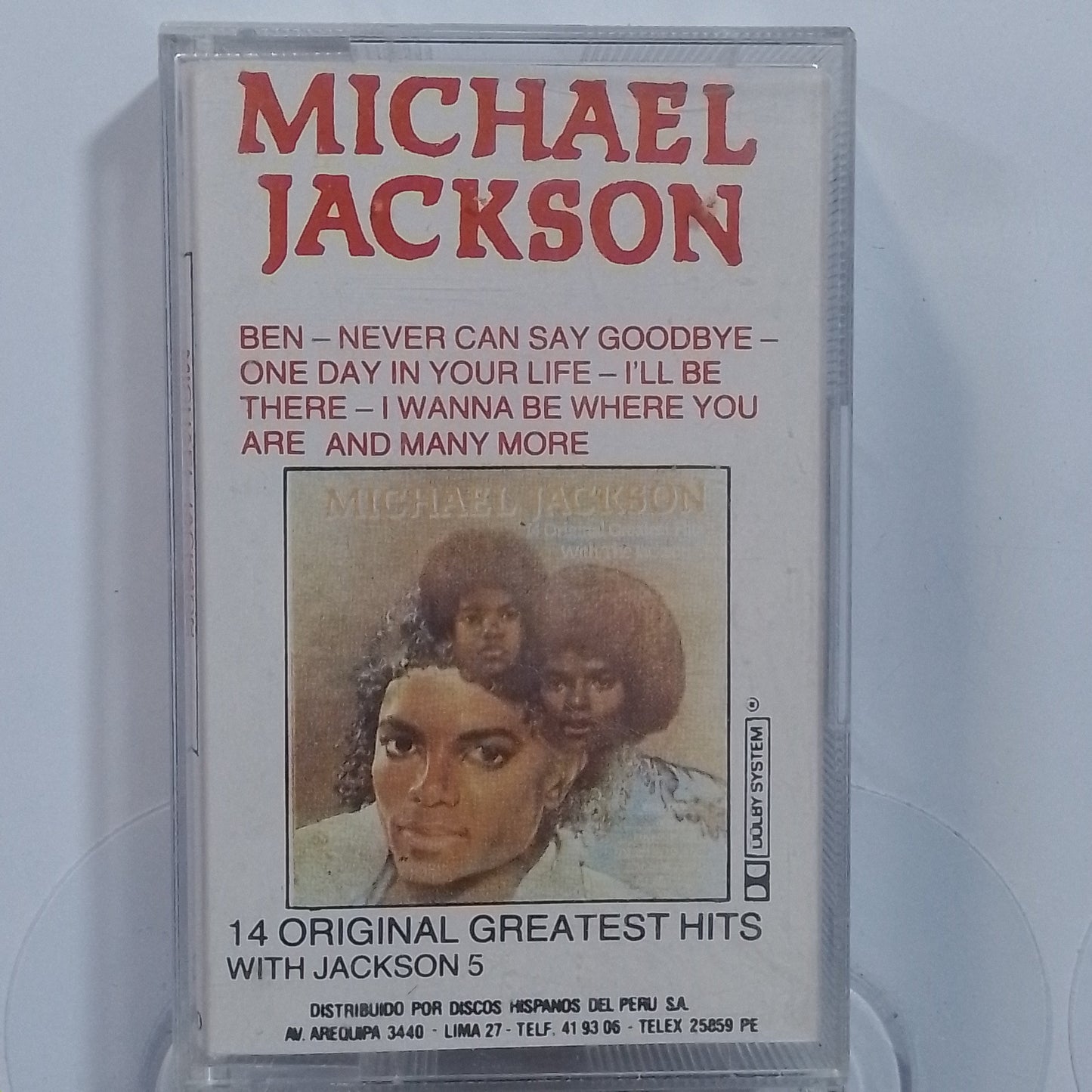 cassette Michael Jackson The Jackson 5 14 Original Greatest Hits With The Jackson 5 made peru 1983 pop rock