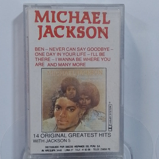 cassette Michael Jackson The Jackson 5 14 Original Greatest Hits With The Jackson 5 made peru 1983 pop rock