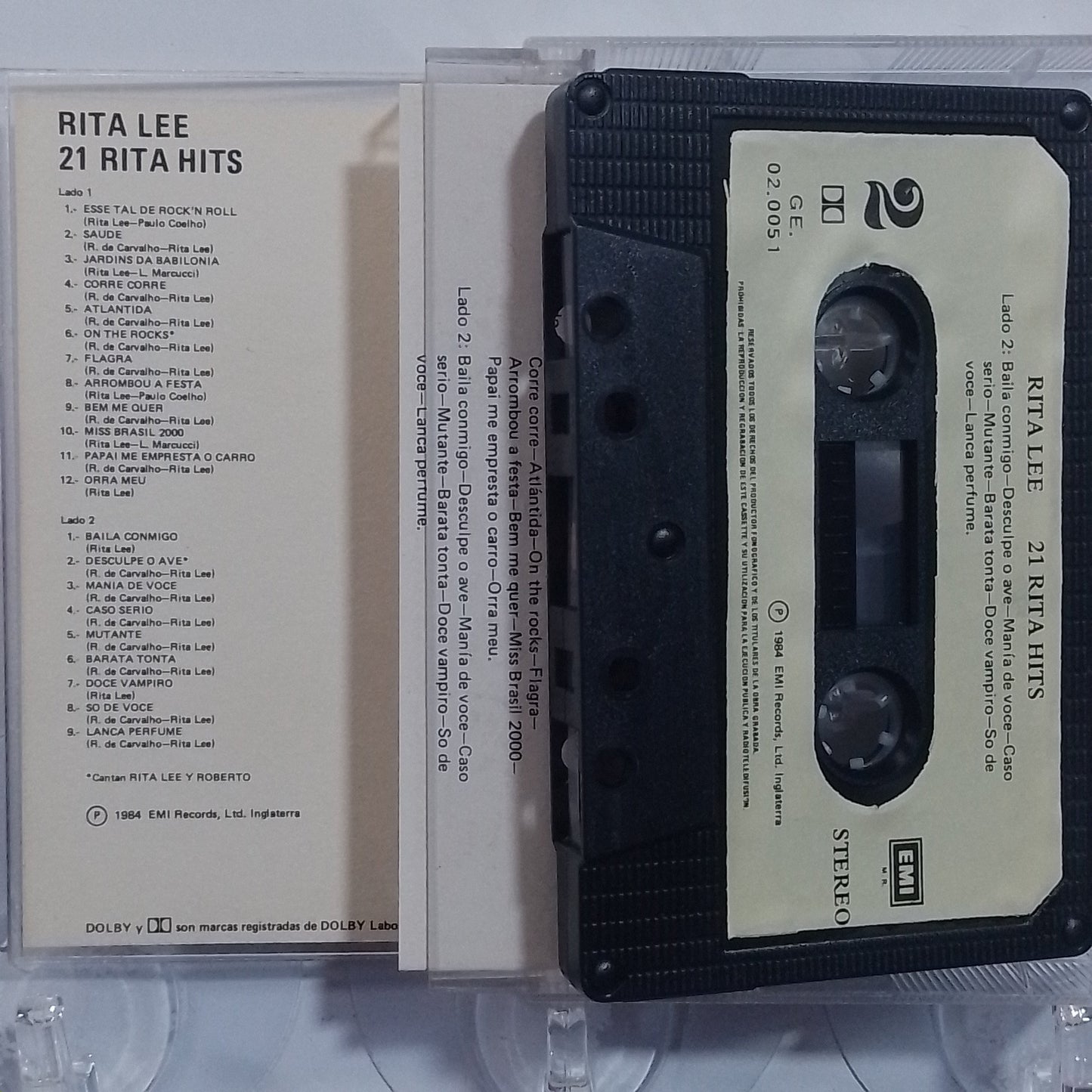 cassette rita lee 21 rita hits made peru 1984 pop rock