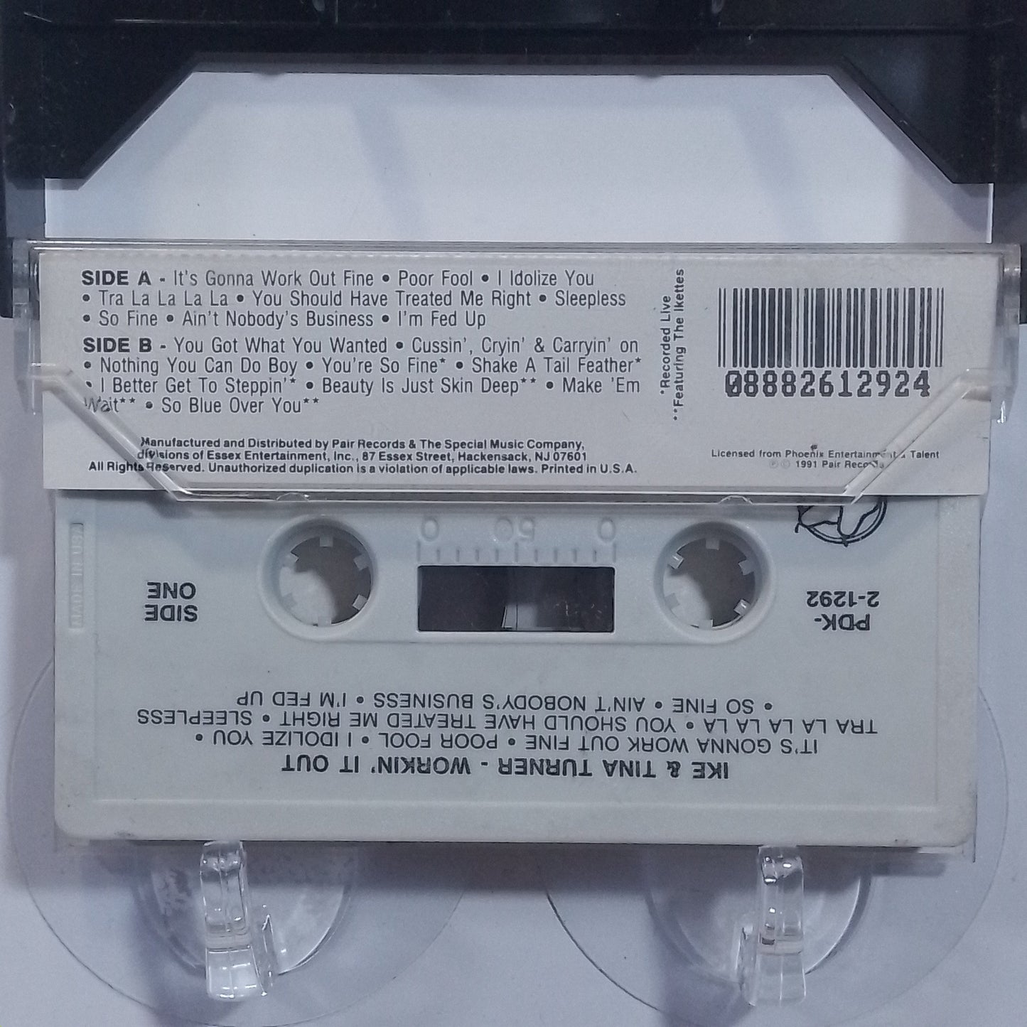 cassette Ike & Tina Turner workin it out made peru 1991 Funk Soul