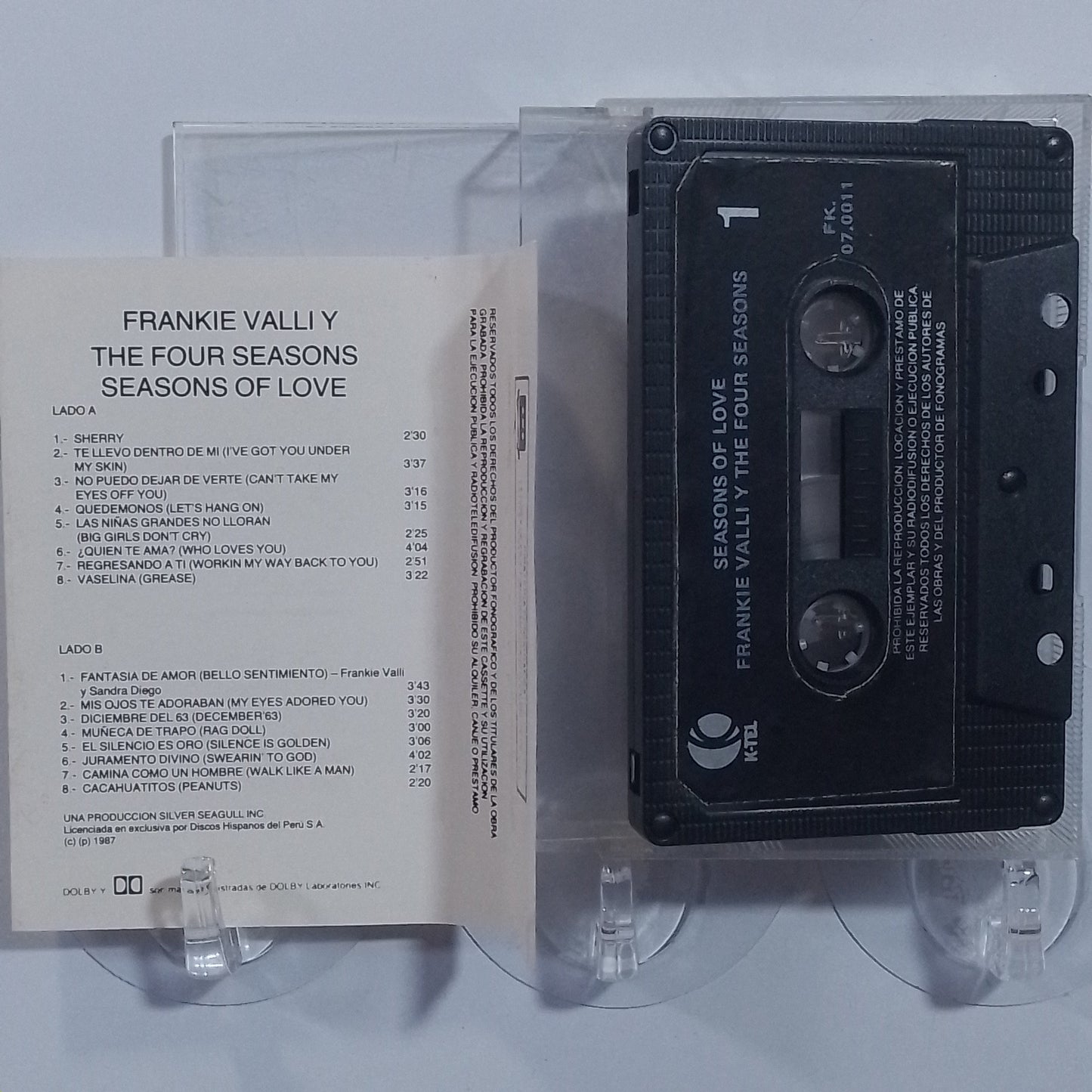 cassette frankie valli y the four season season of love 16 exitos made peru 1987 rock