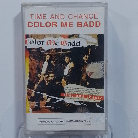 cassette Color Me Badd Time And Chance made peru 1993 hip hop