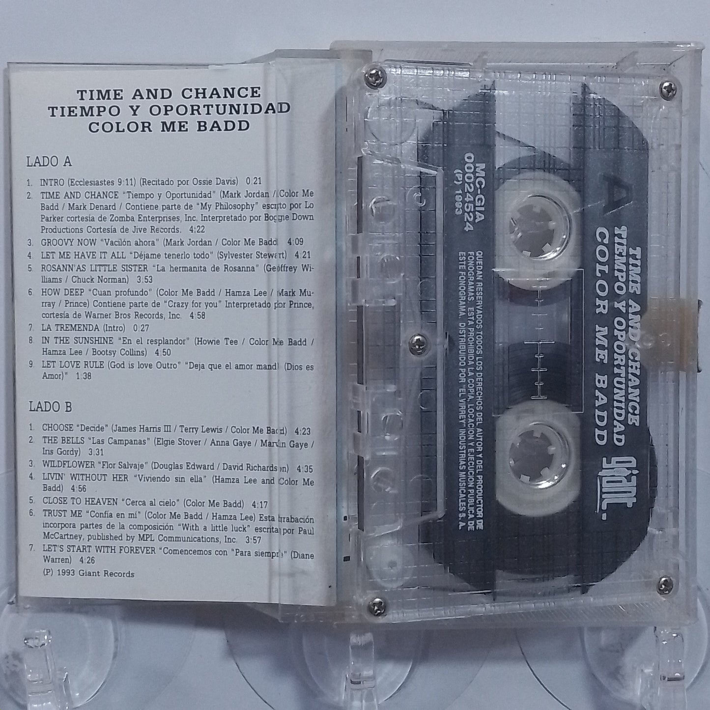 cassette Color Me Badd Time And Chance made peru 1993 hip hop