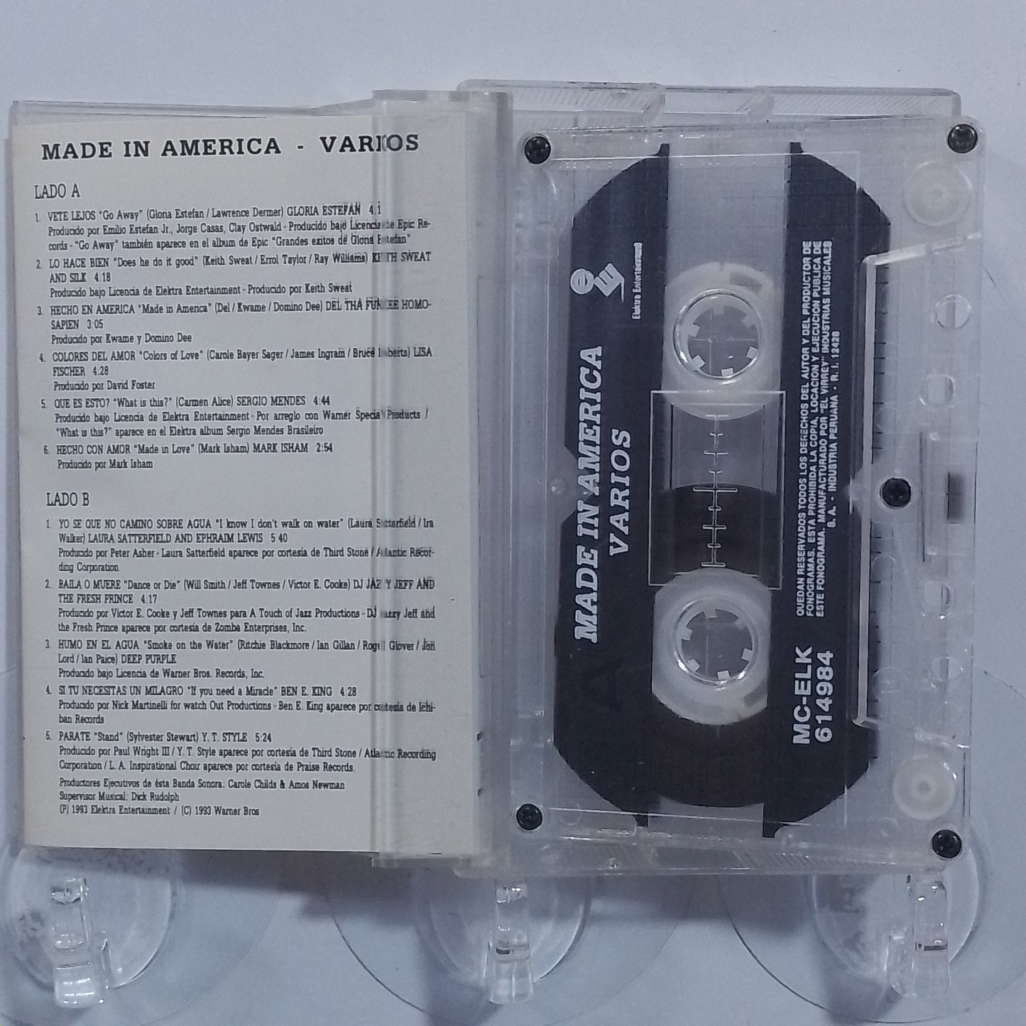 cassette Made In America Deep Purple Gloria Estefan Ben E King varios made peru 1993 soundtrack