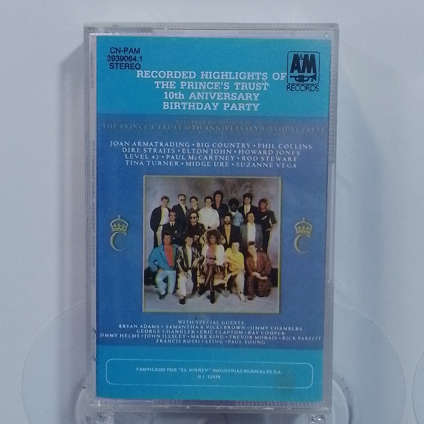 cassette Recorded Highlights Of The Prince's Trust 10th Anniversary Birthday Party Dire Straits Paul McCartney Elton John varios made peru 1987 rock