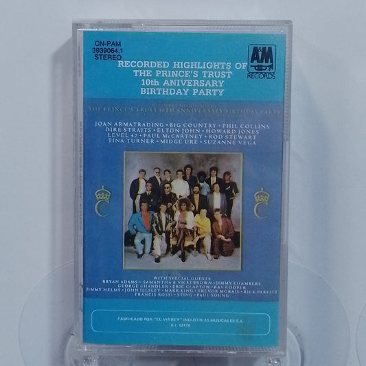 cassette Recorded Highlights Of The Prince's Trust 10th Anniversary Birthday Party Dire Straits Paul McCartney Elton John varios made peru 1987 rock