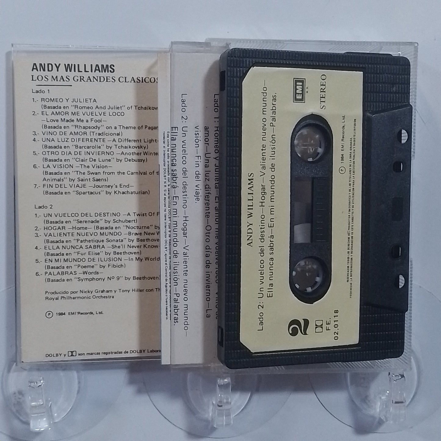cassette Andy Williams los mas grandes clasicos de amor made peru 1984 rock