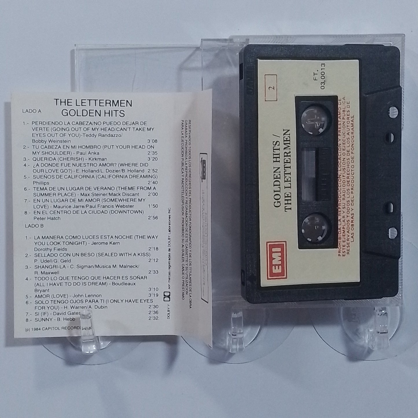 cassette The Lettermen Golden Hits made peru 1985 pop