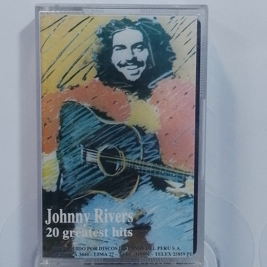 cassette Johnny Rivers 20 Greatest Hits made peru 1987 rock