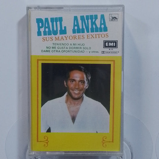 cassette paul anka sus mayores exitos made peru 1980 pop