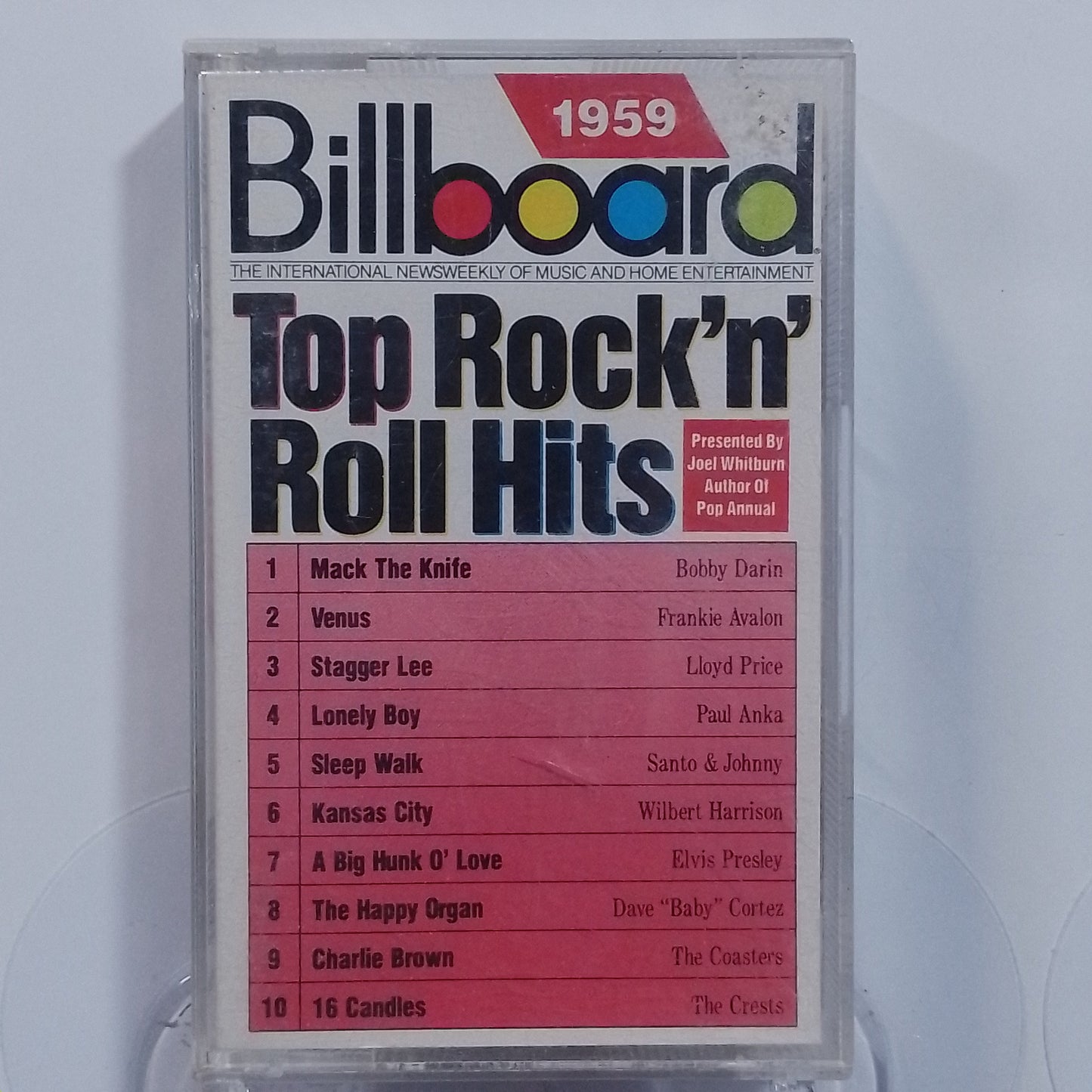 cassette Billboard Top Rock N Roll Hits 1959 made usa 1988 rock