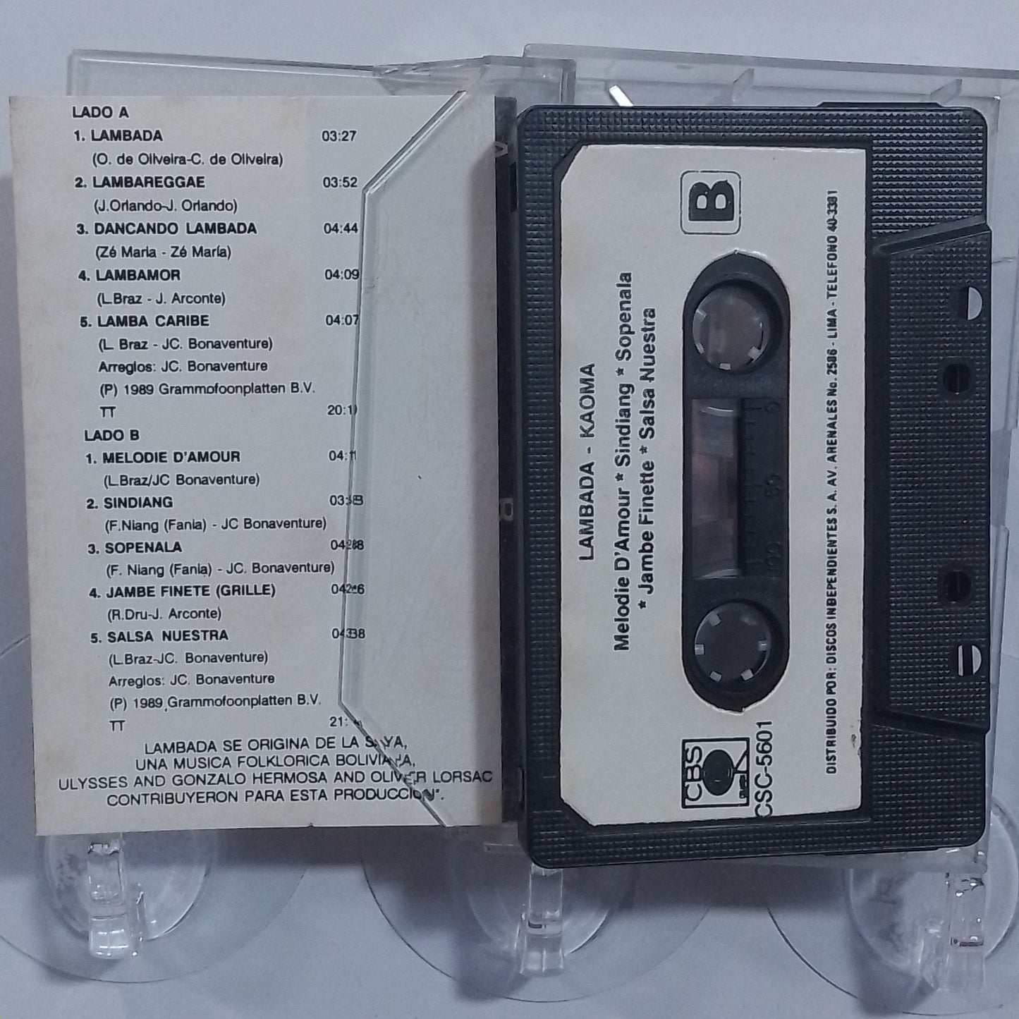 cassette Kaoma Worldbeat made peru 1989 latin