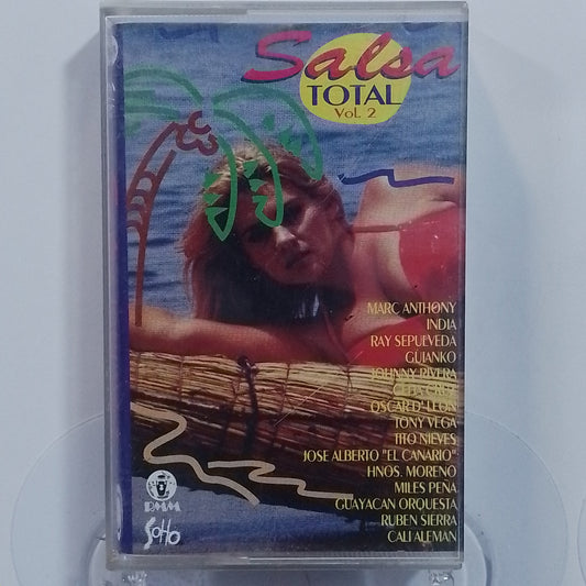 cassette salsa total vol 2 marc anthony india tony vega varios made peru 1994 latin salsa