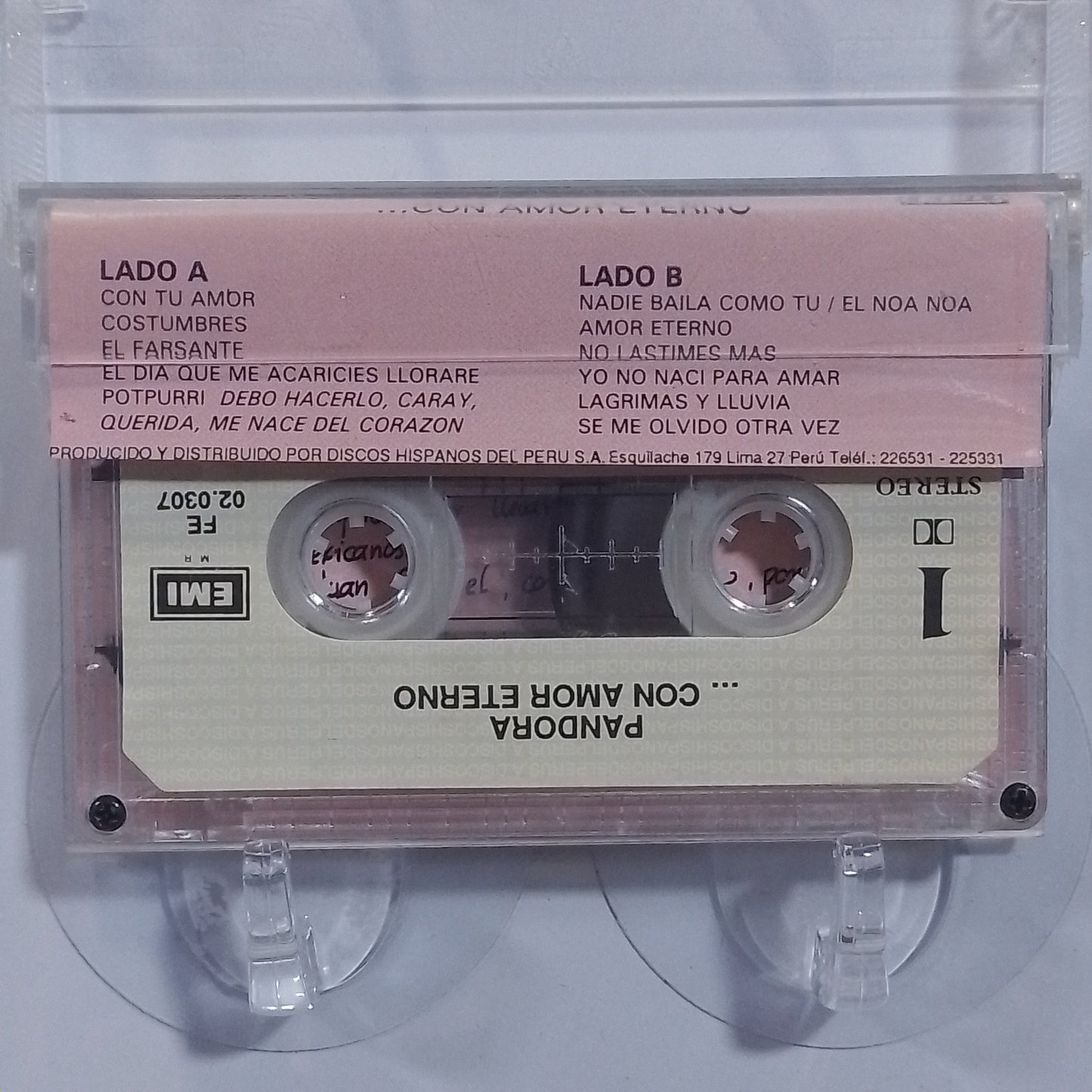 cassette Pandora Con Amor Eterno made peru 1991 latin pop