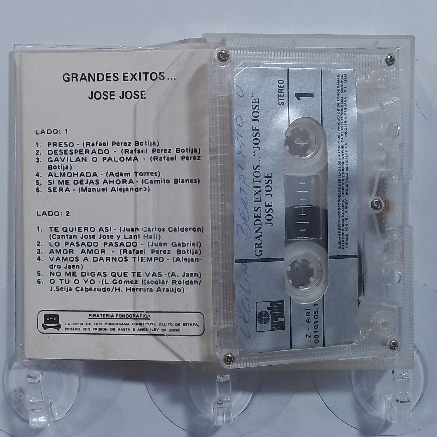 cassette jose jose grandes exitos made peru 1985 balada latin