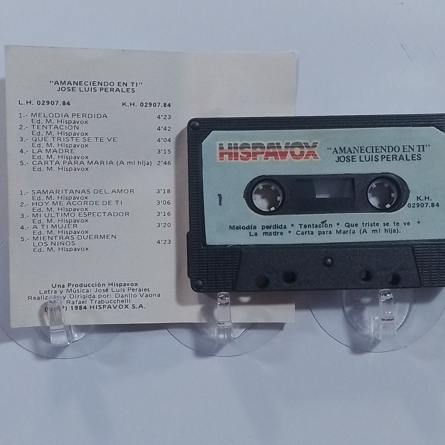 cassette Jose Luis Perales Amaneciendo En Ti made peru 1984 latin pop