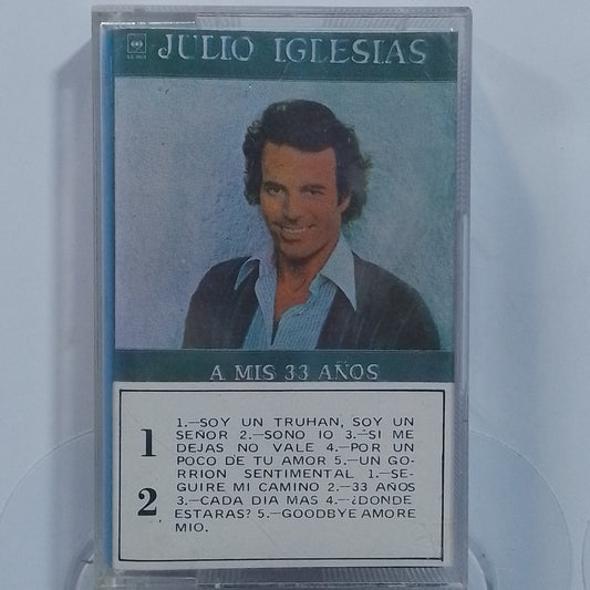 cassette Julio Iglesias A Mis 33 Años made peru 1977 latin pop