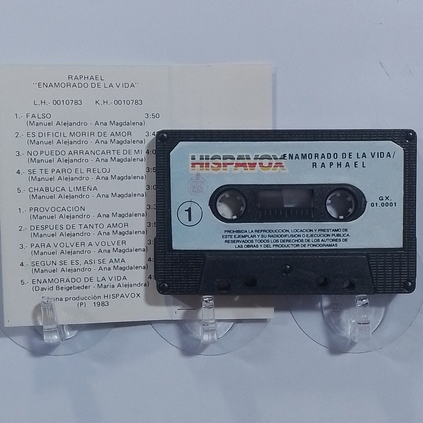 cassette Raphael Enamorado De La Vida made peru 1983 español balada