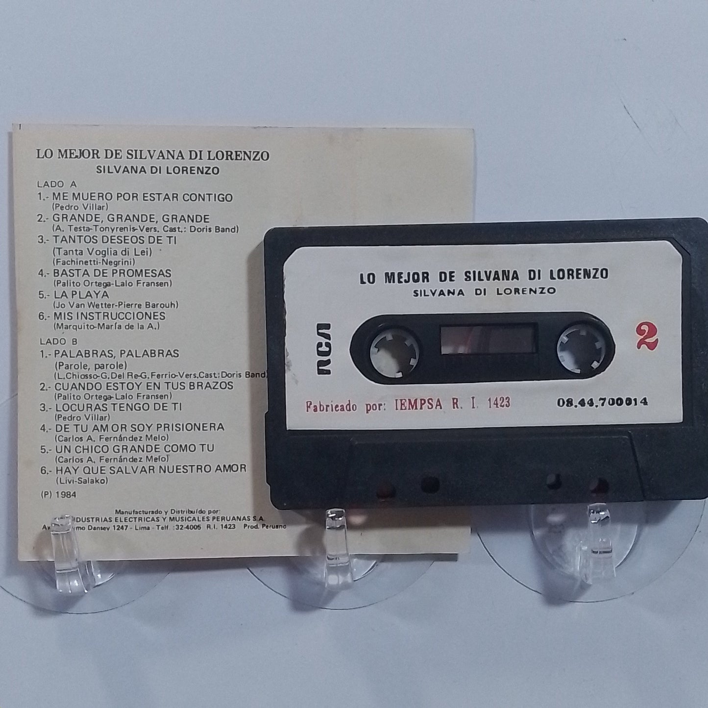 cassette silvana di lorenzo lo mejor de silvana di lorenzo made peru 1984 latin balada