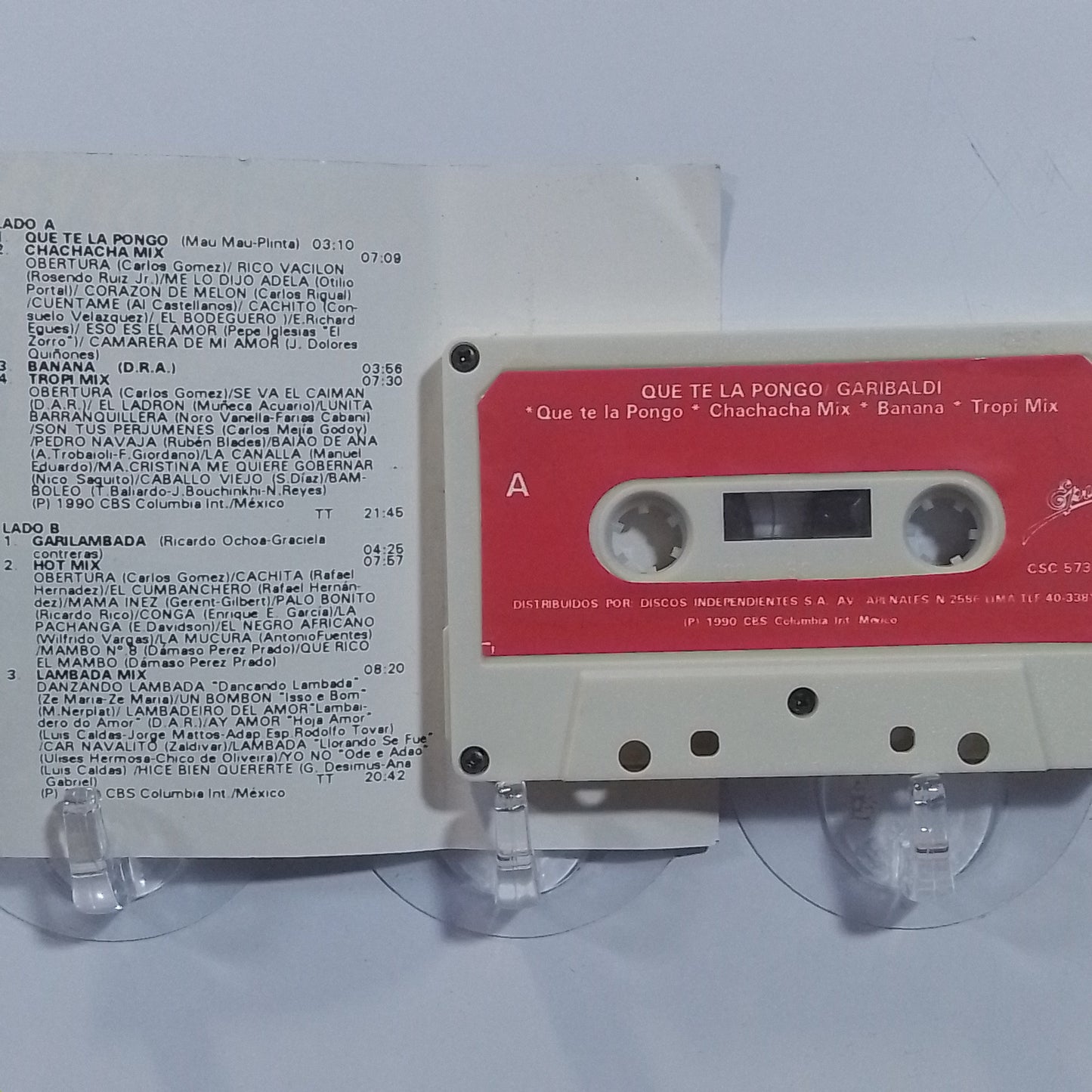 cassette Garibaldi Que Te La Pongo made peru 1990 latin pop