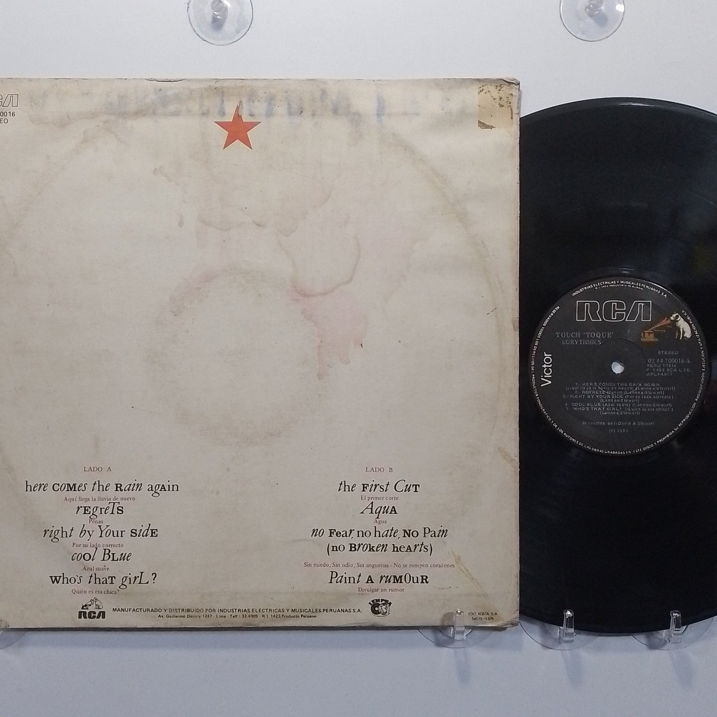 lp eurythmics touch made peru 1983 new wave rock
