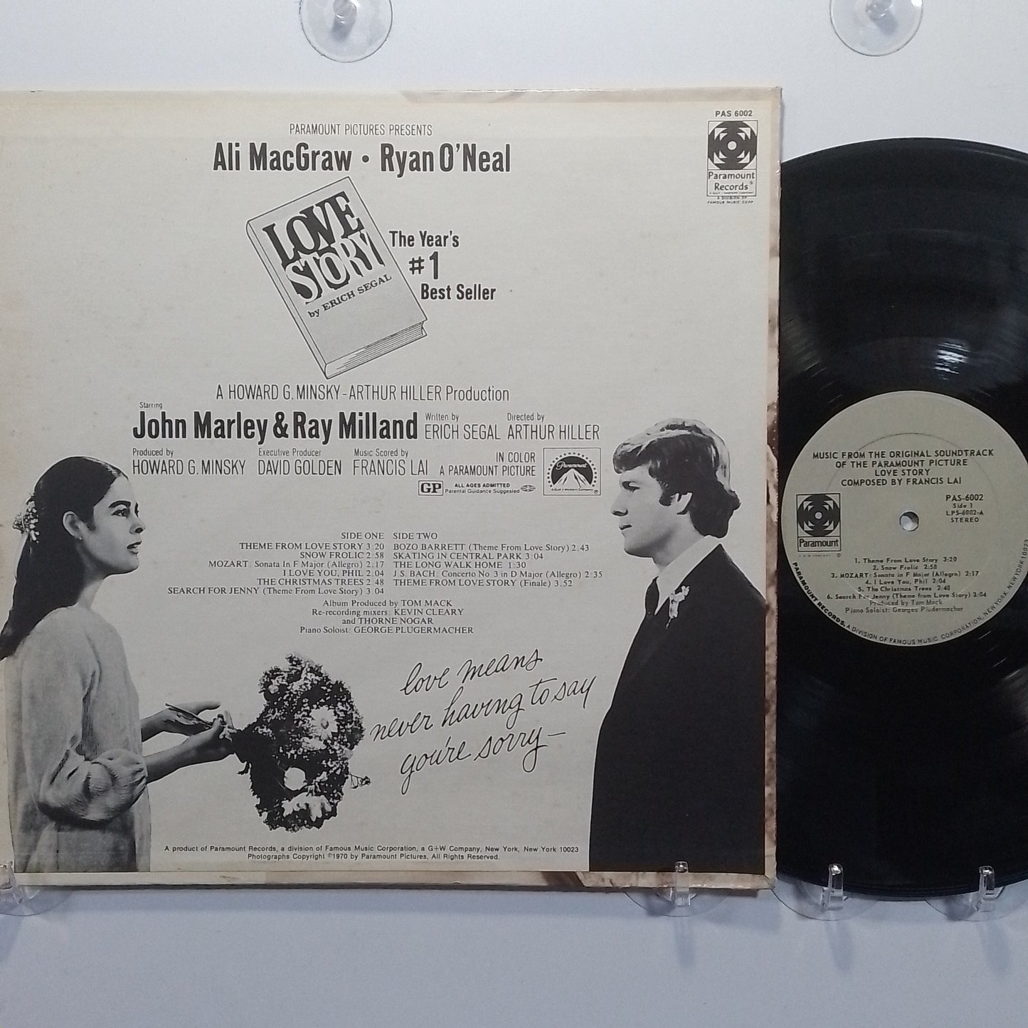 lp Love Story Music From The Original Soundtrack made usa 1970 soundtrack