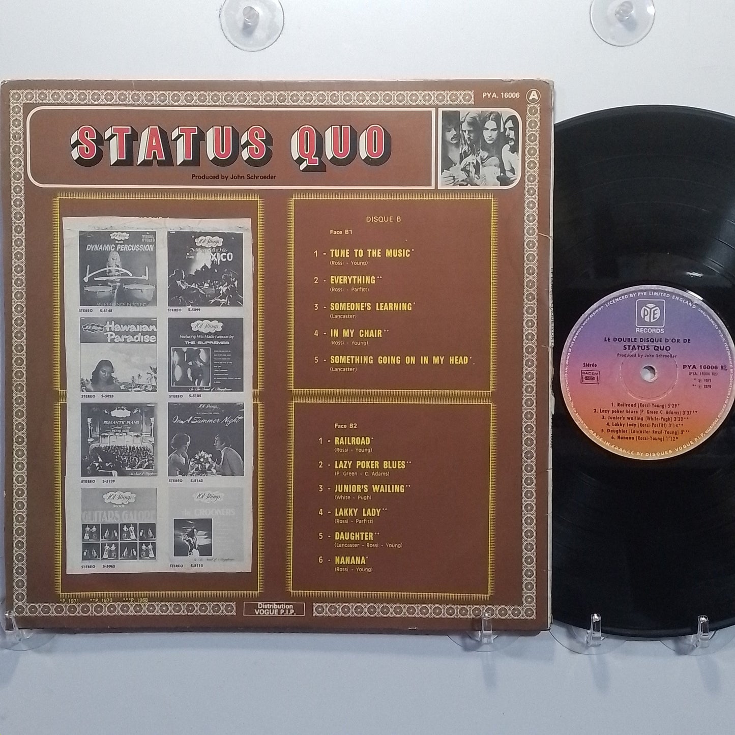 lp Status Quo Le Double Disque D'Or De Status Quo made francia 1977 gatefold rock