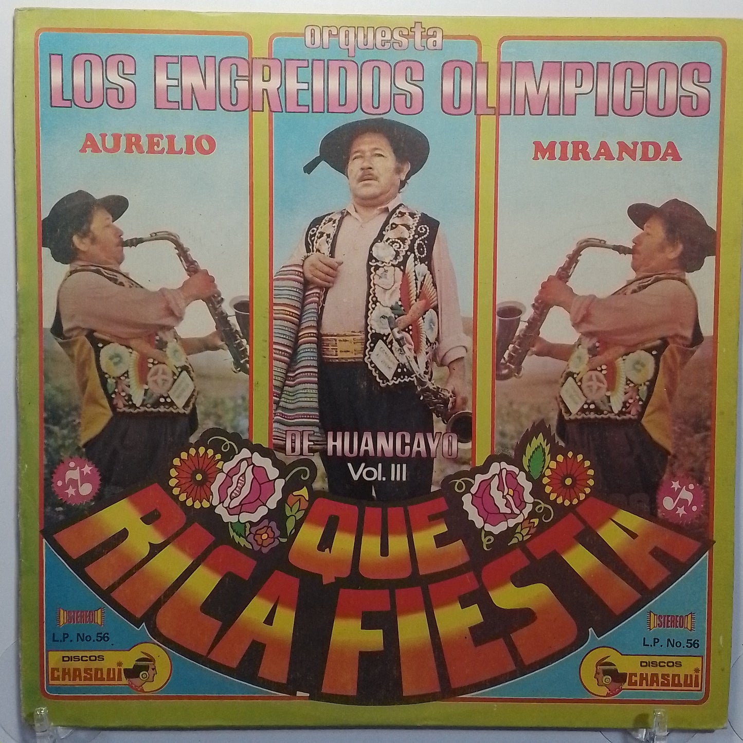 lp orquesta los engreidos olimpicos que rica fiesta vol 3 made peru 1980 huayno folk