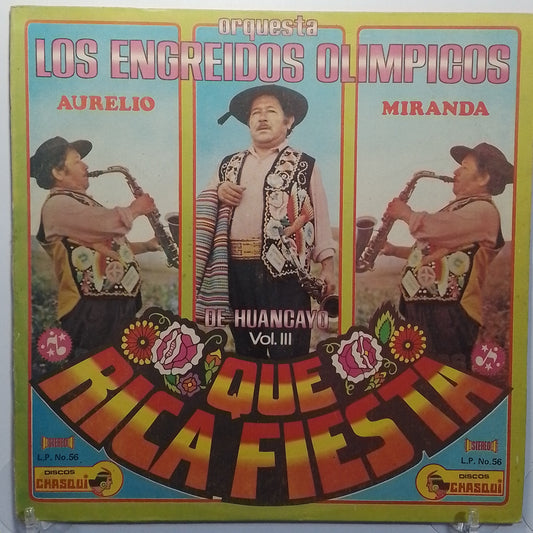 lp orquesta los engreidos olimpicos que rica fiesta vol 3 made peru 1980 huayno folk