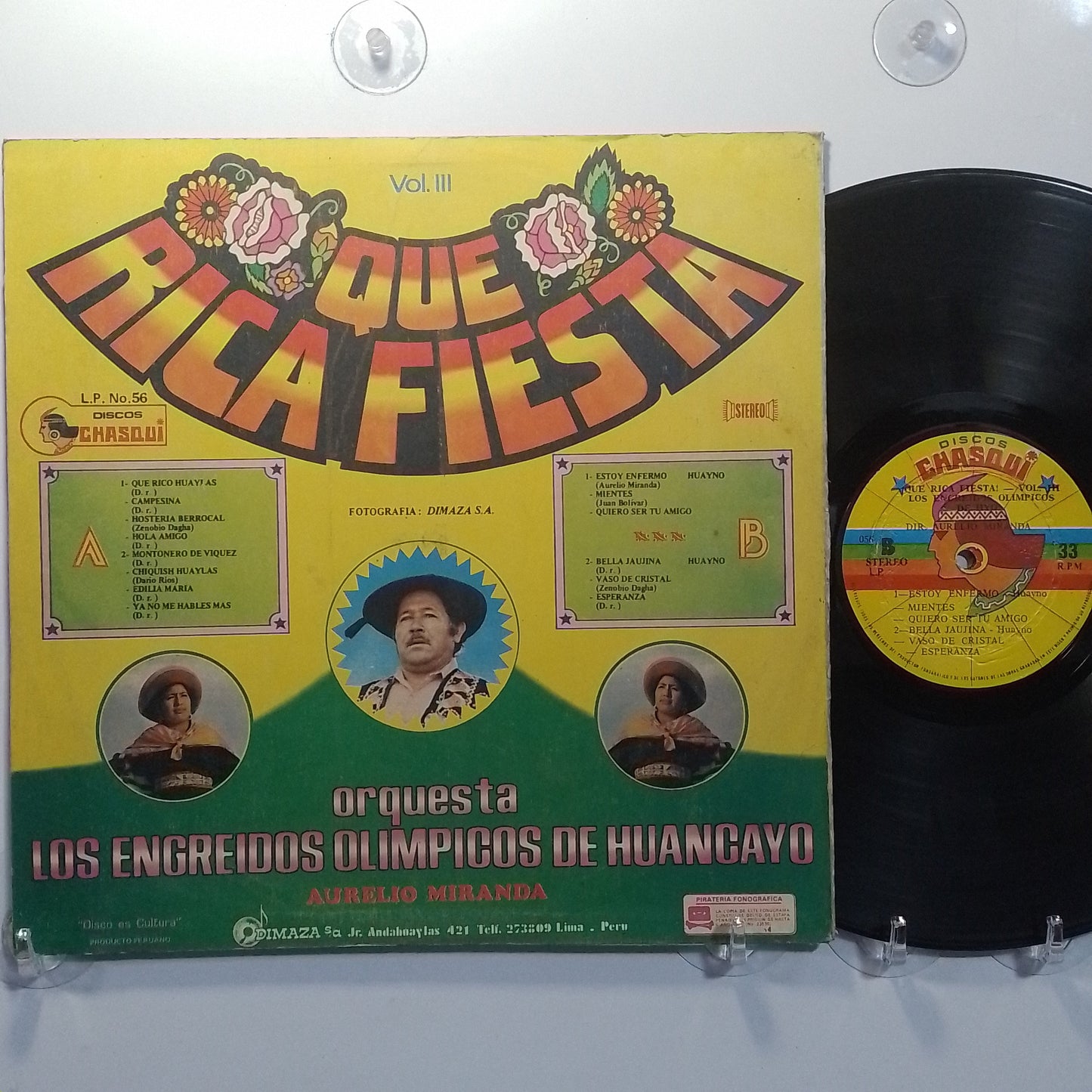 lp orquesta los engreidos olimpicos que rica fiesta vol 3 made peru 1980 huayno folk