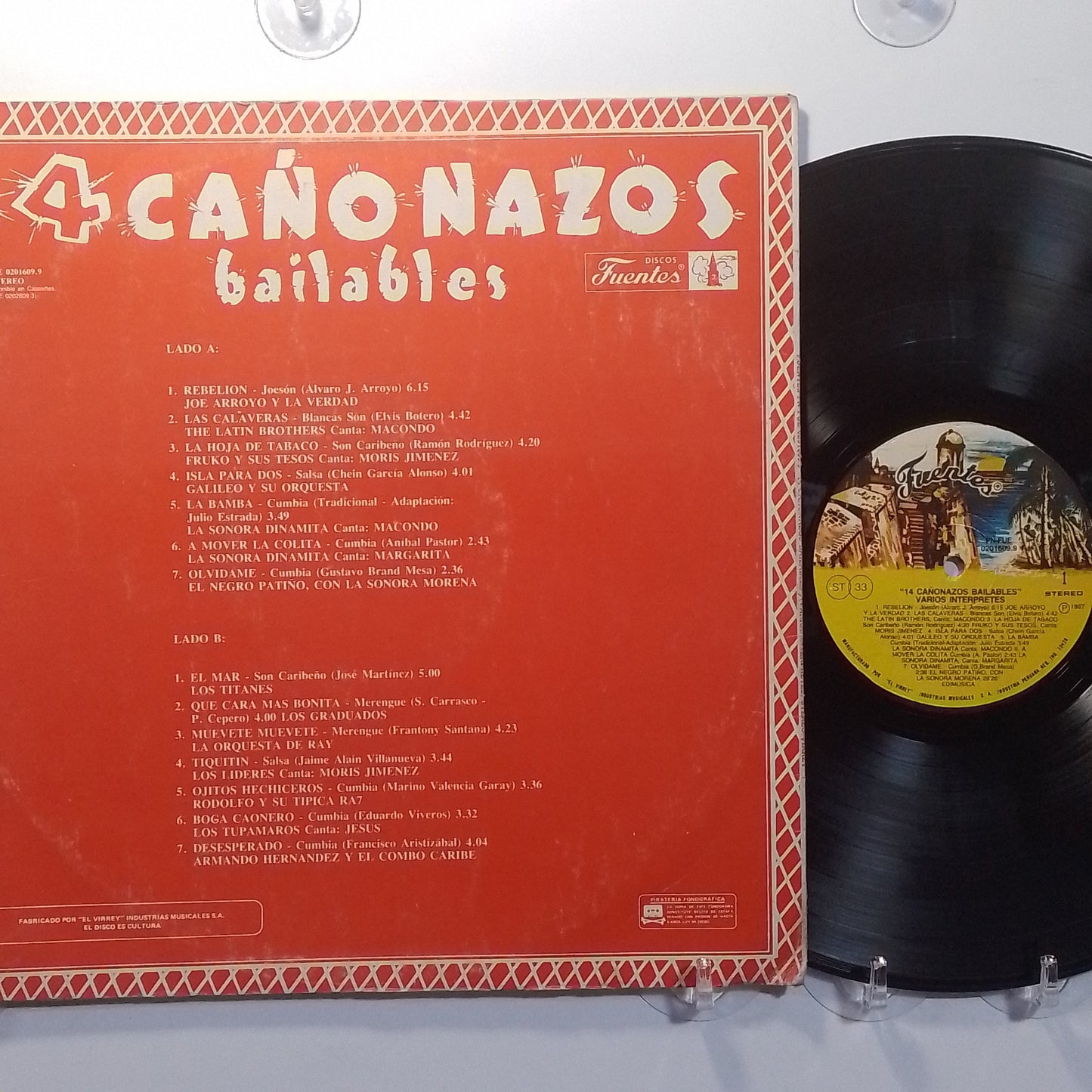 lp 14 Cañonazos Bailables Vol 27 The Latin Brothers Fruko Y Sus Tesos Afrosound varios made peru 1987 salsa cumbia