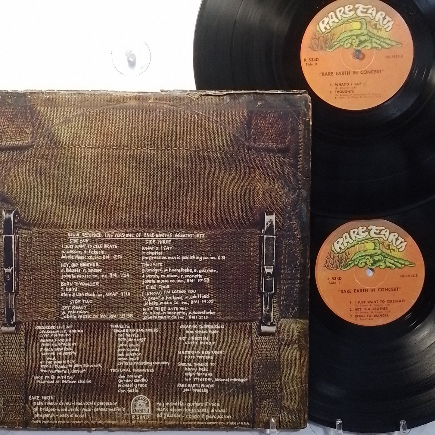 x2 lp Rare Earth Rare Earth In Concert made usa 1971 Psychedelic Rock