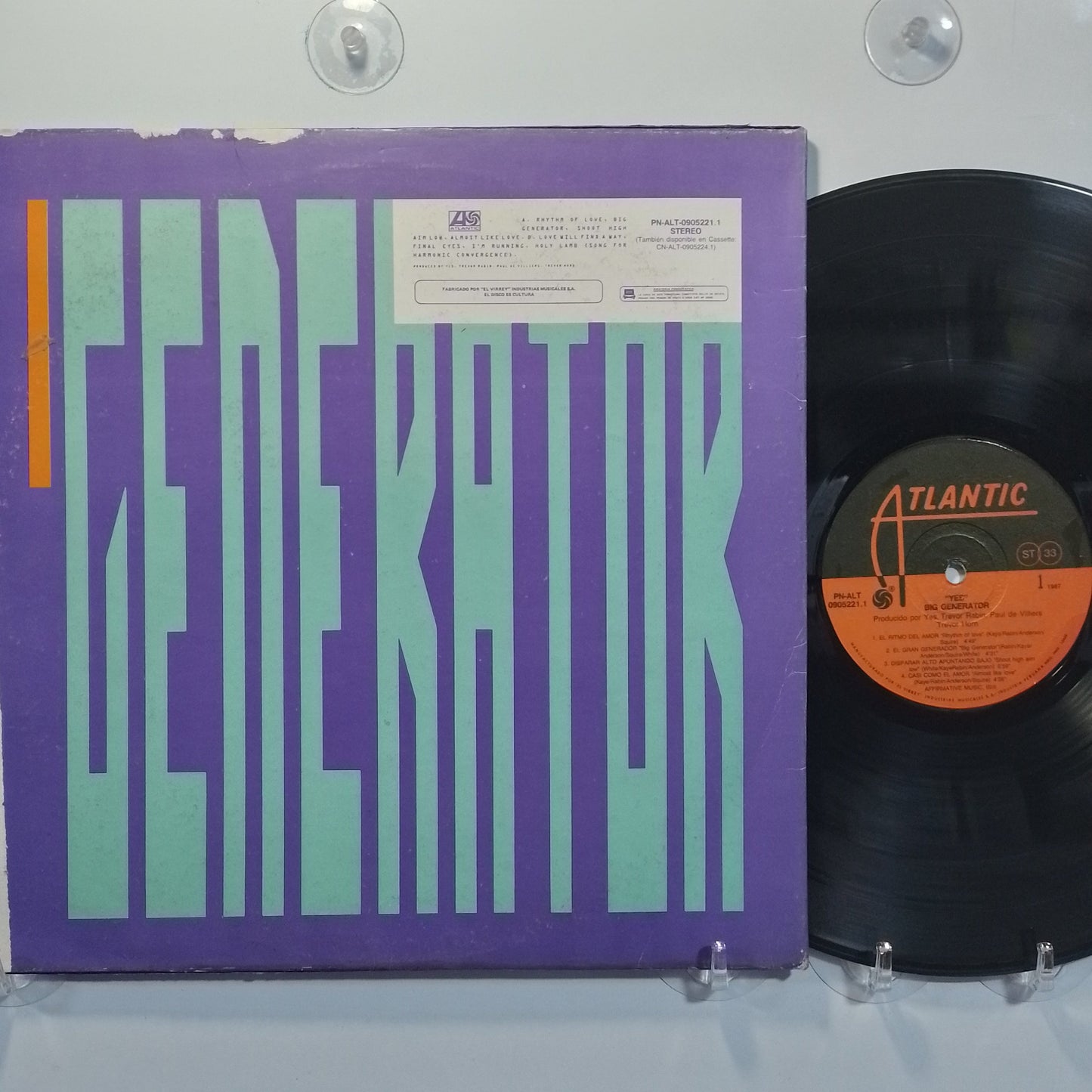 lp Yes Big Generator made peru 1987 rock