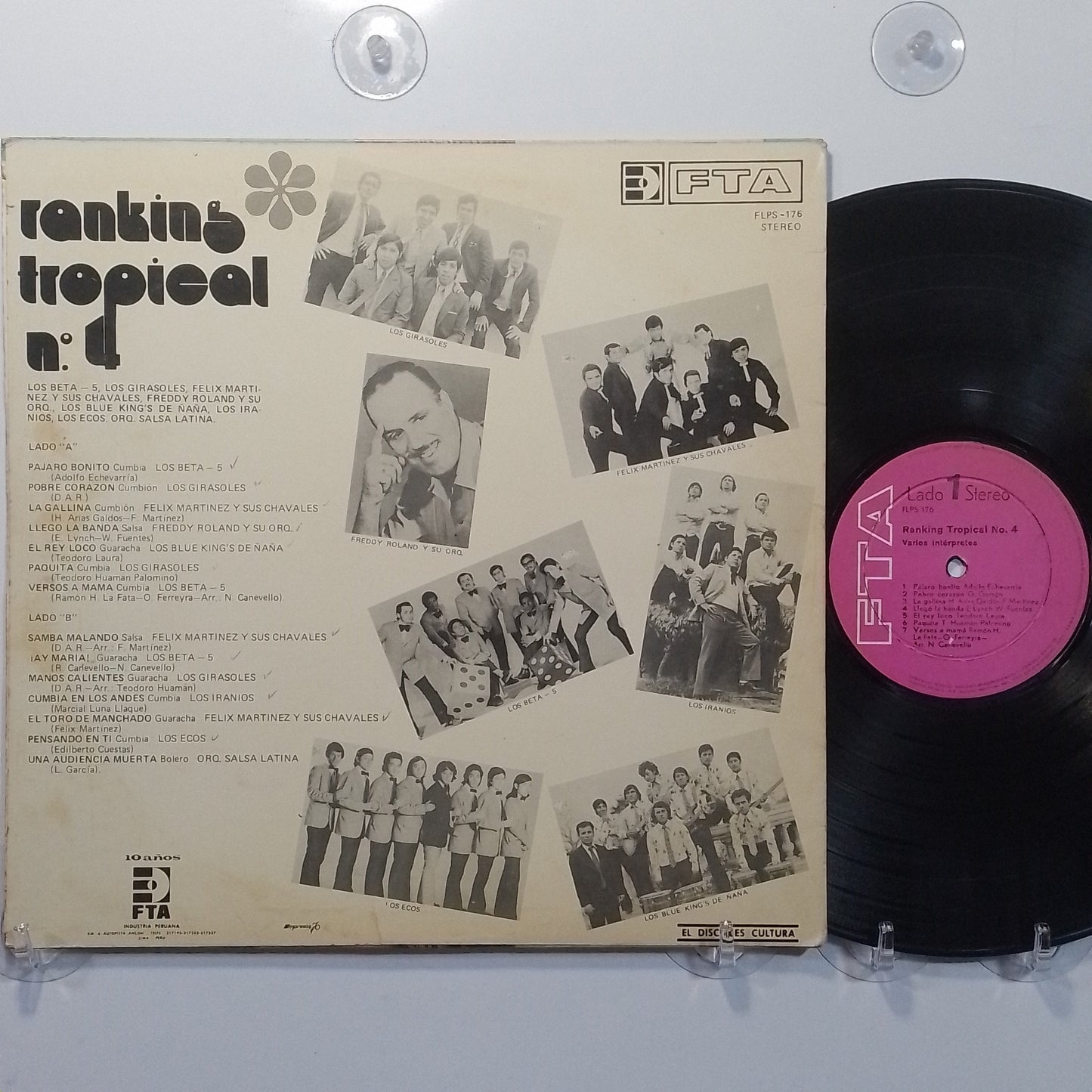 lp Ranking Tropical No 4 Los Girasoles Los Beta 5 Los Blue King's De Ñaña varios made peru 1974 latin cumbia