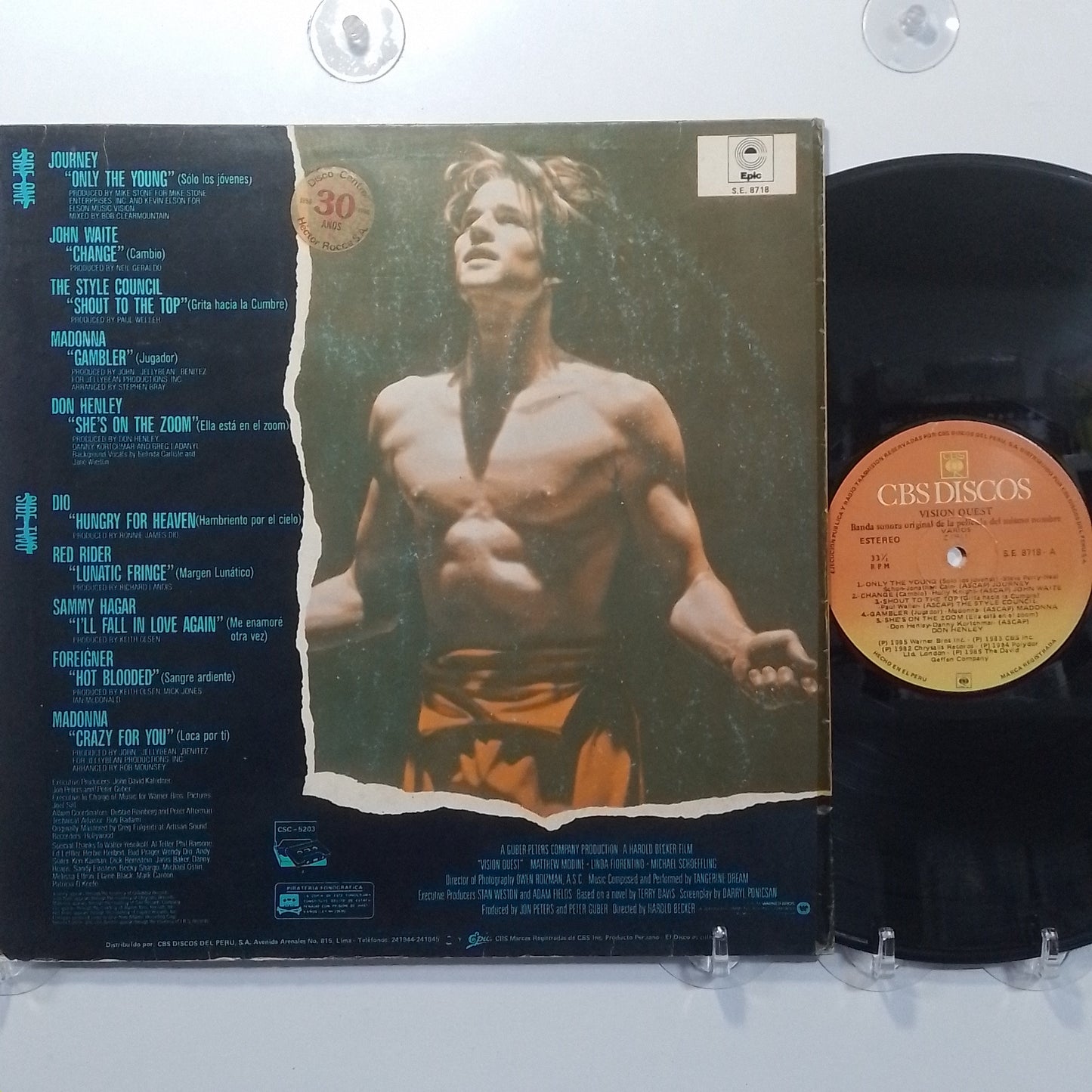 lp Vision Quest Madonna Journey Foreigner varios made peru 1985 pop rock