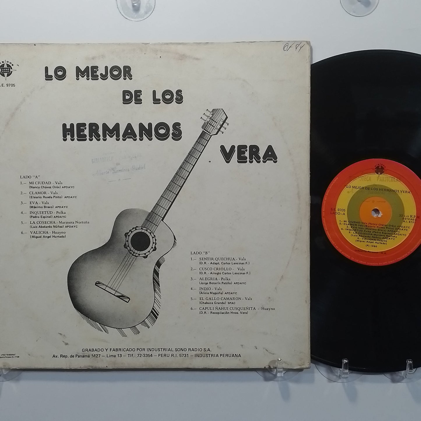 lp Los hermanos vera lo mejor de los hermanos vera made peru 1980 criollo folk