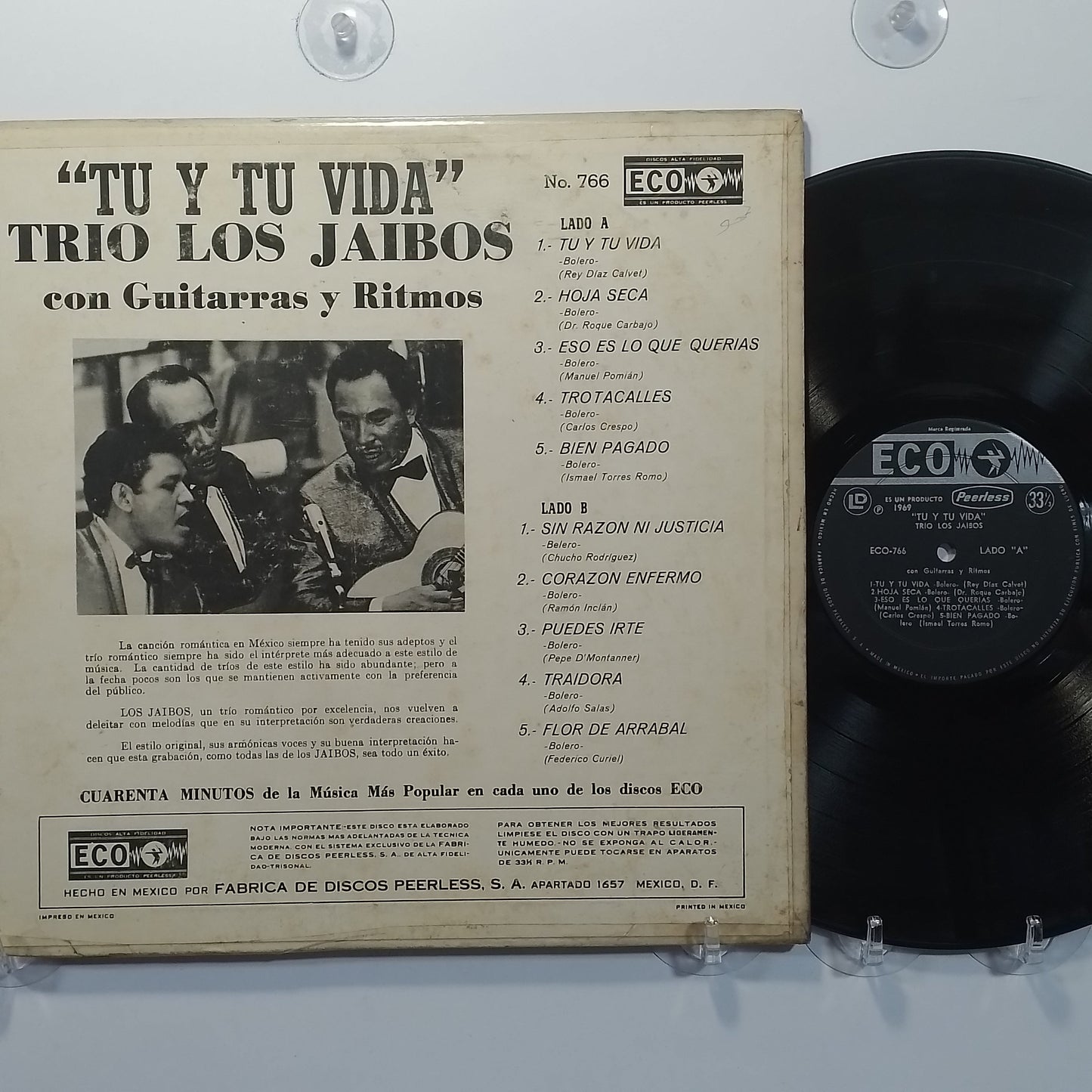 lp Trio Los Jaibo tu Y Tu Vida made mexico 1969 latin bolero