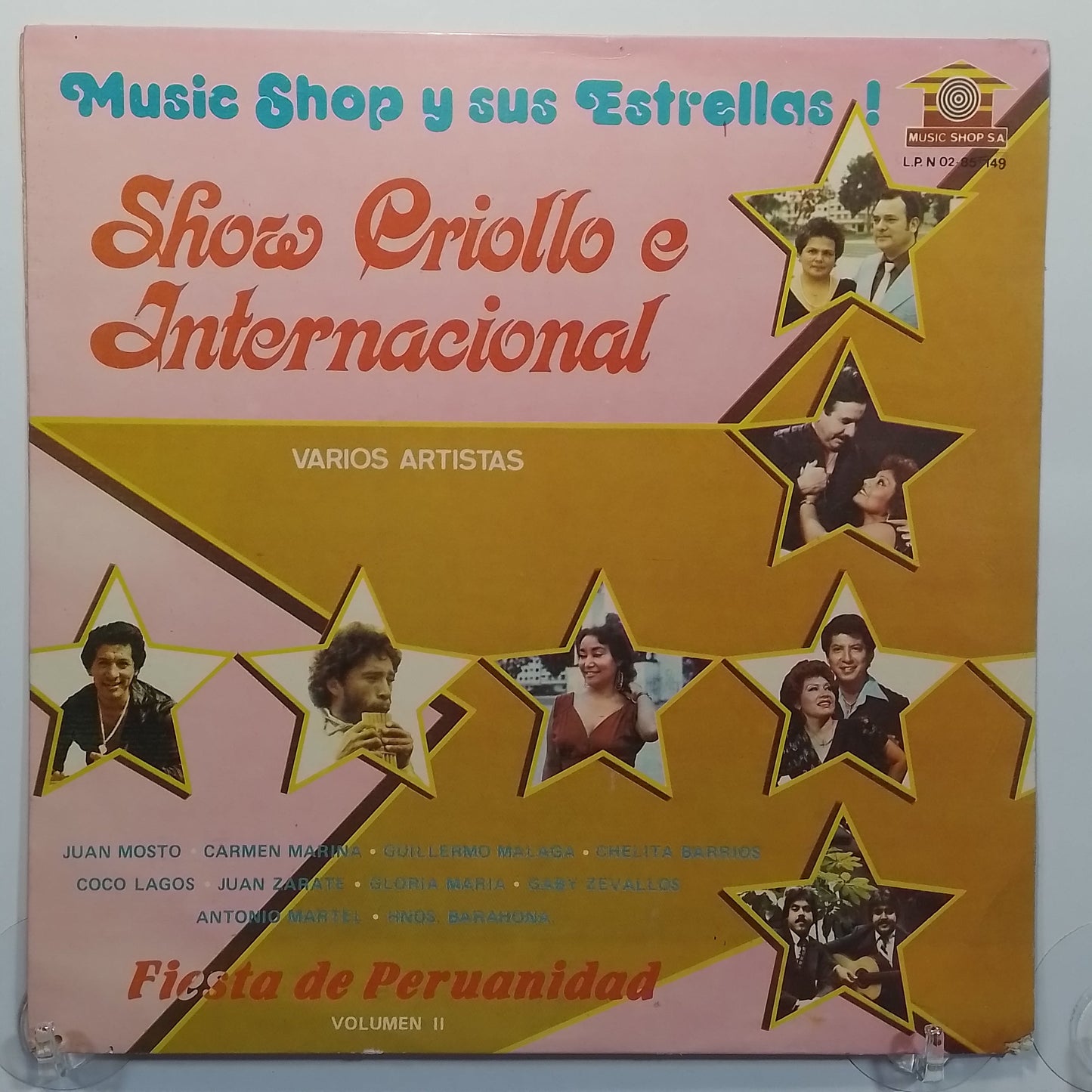 lp Show criollo e internacional jhony arce chelita barrios coco lagos varios made peru 1980 criollo folk