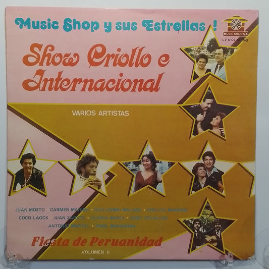 lp Show criollo e internacional jhony arce chelita barrios coco lagos varios made peru 1980 criollo folk