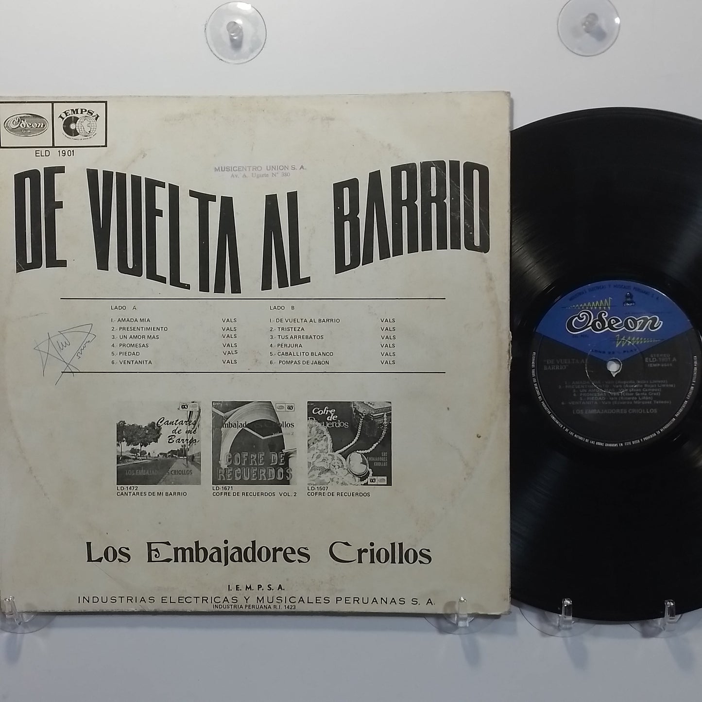 lp Los Embajadores Criollos de Vuelta Al Barrio made peru 1970 criollo folk