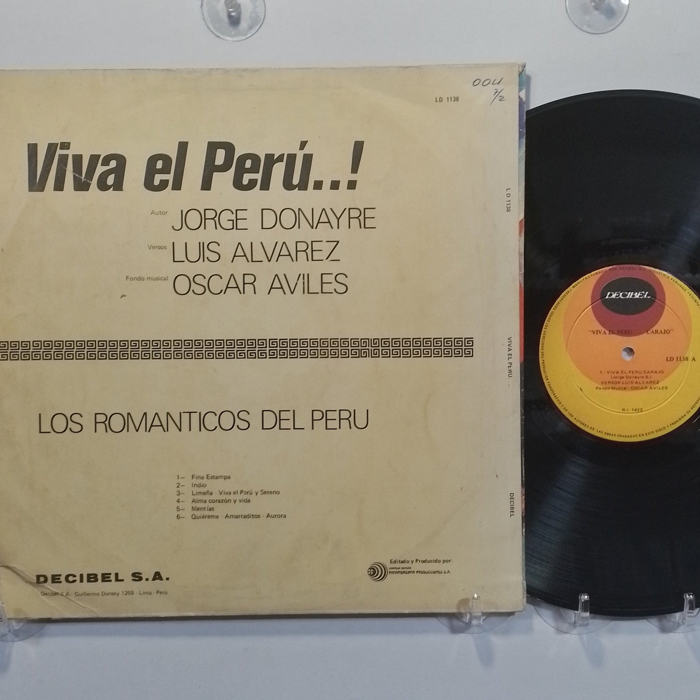 lp viva el peru carajo Jorge Donayre Oscar Aviles Luis Alvarez varios made peru 1969 criollo folk