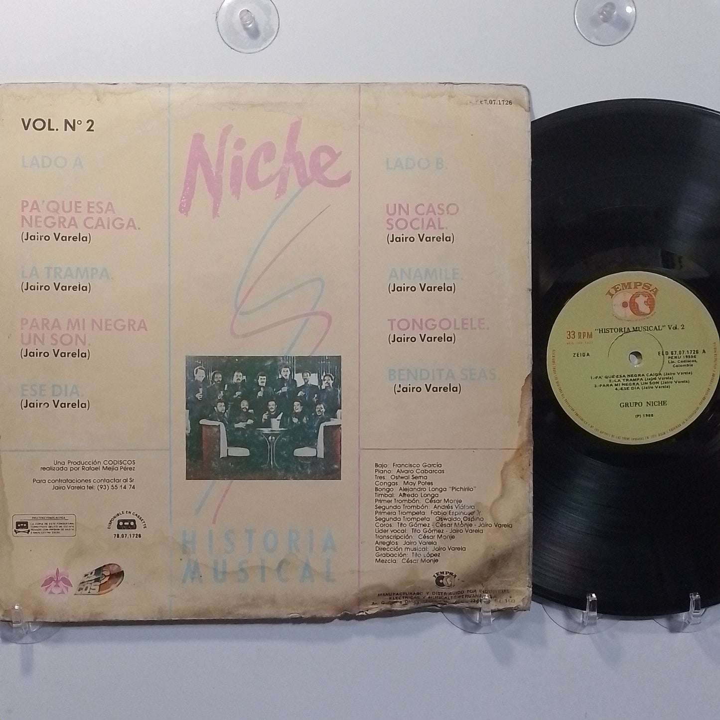 lp grupo niche historia musical vol 2 made peru 1988 salsa