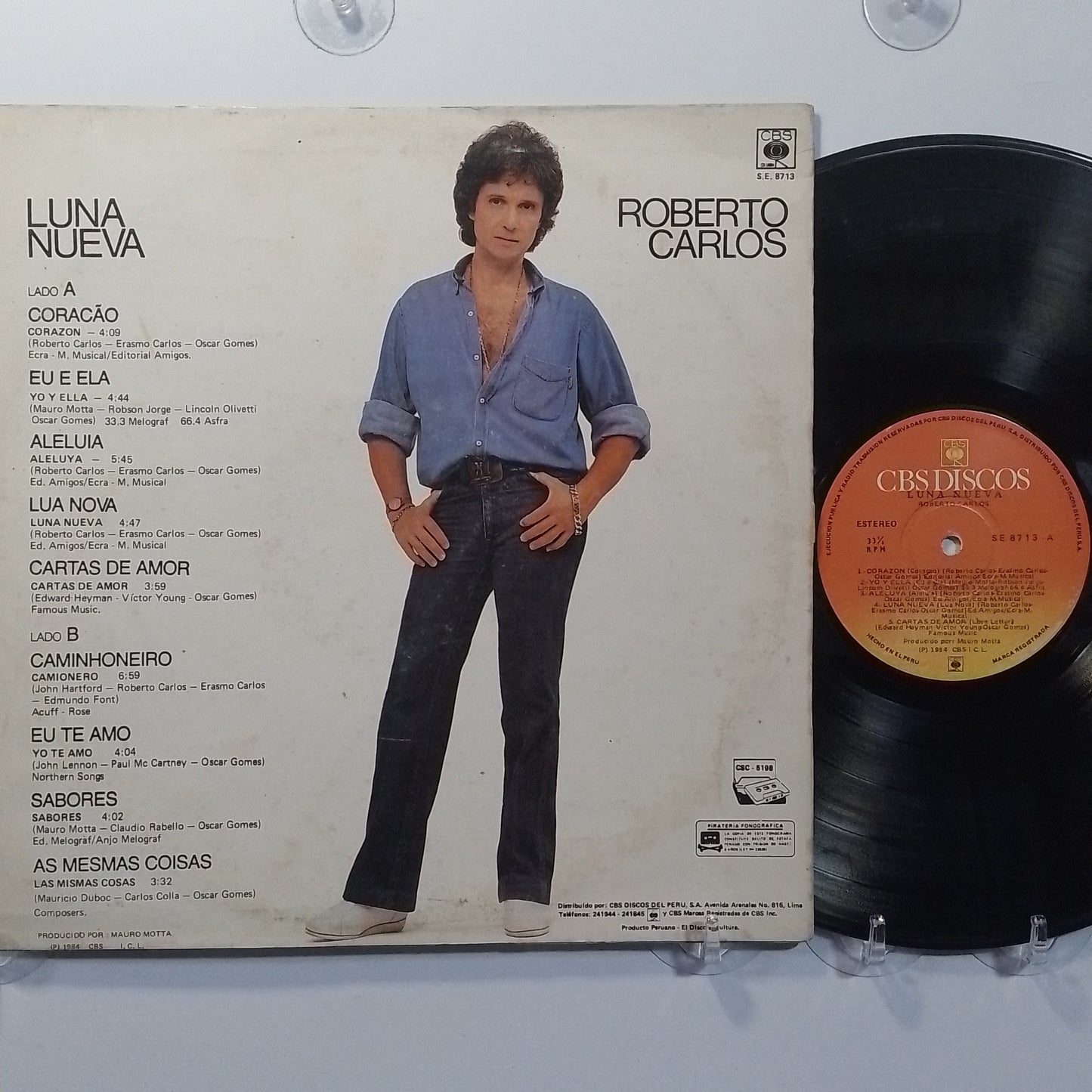 lp Roberto Carlos Luna Nueva made peru 1984 latin pop