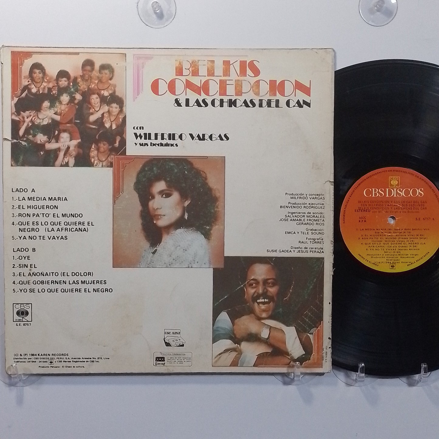 lp Belkis Concepción & Las Chicas Del Can Con Wilfrido Vargas Y Sus Beduinos made peru 1984 latin merengue