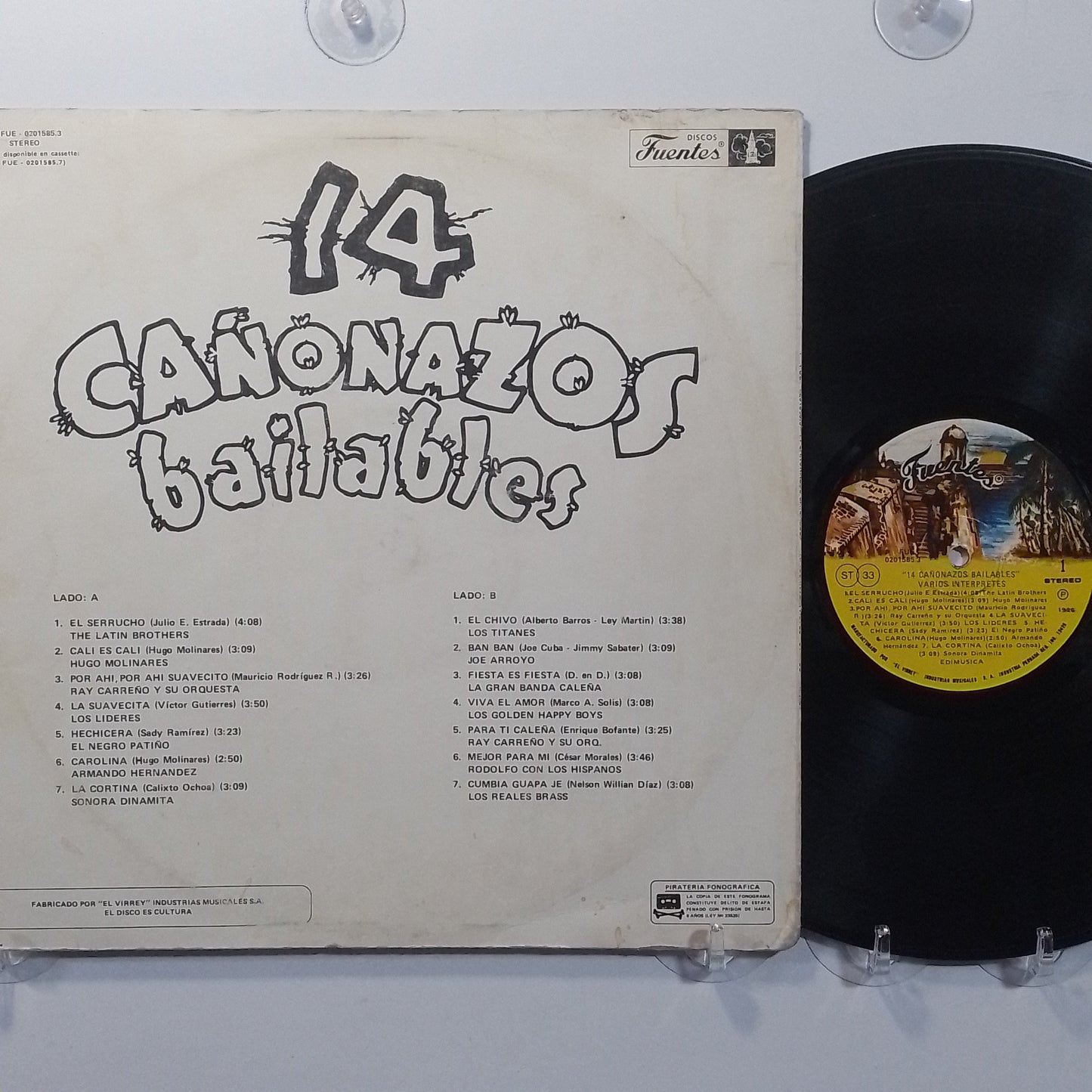 lp 14 Cañonazos Bailables Vol 26 the latin brothers los titanes joe arroyo varios made peru 1986 salsa cumbia