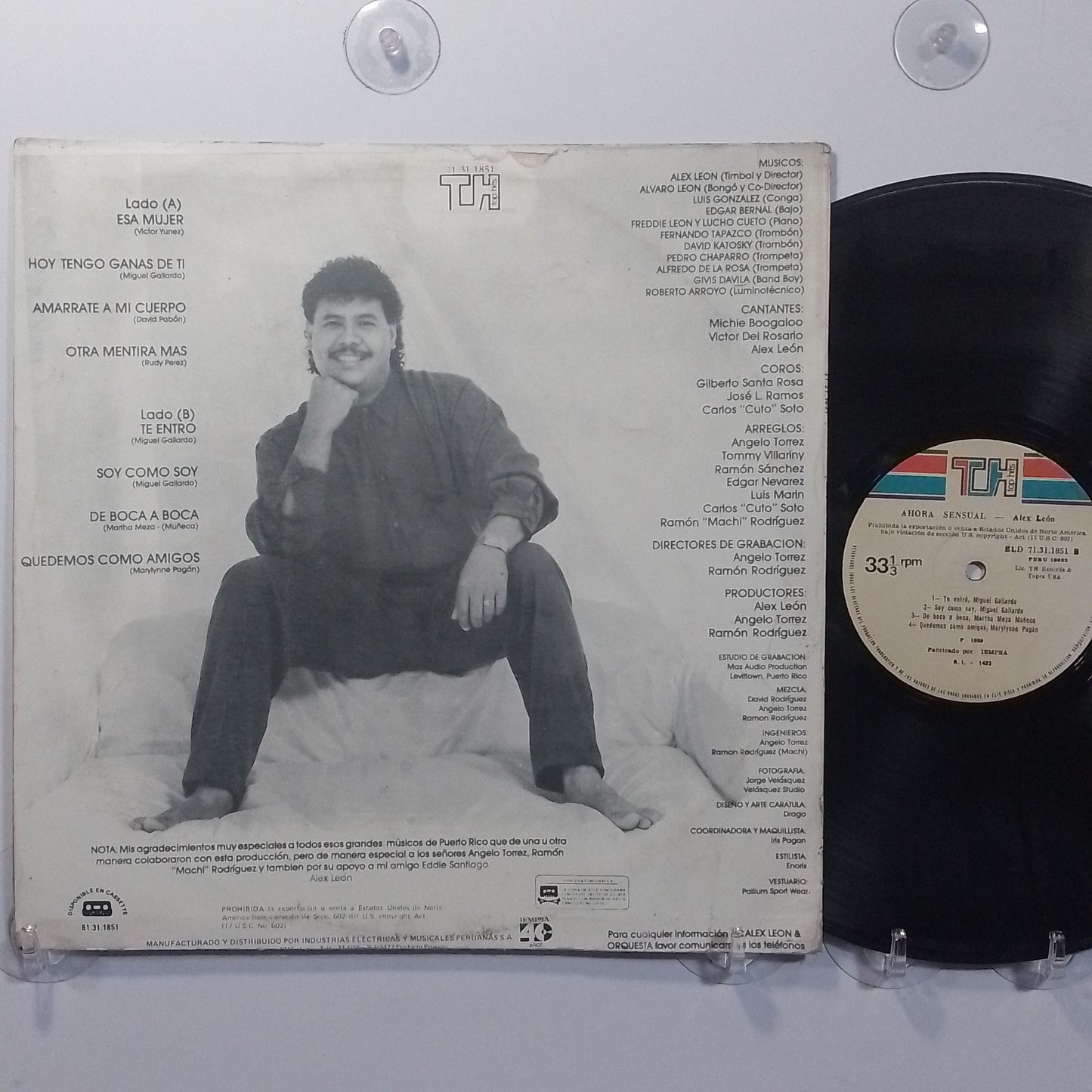 lp Alex Leon Ahora Sensual made peru 1989 salsa