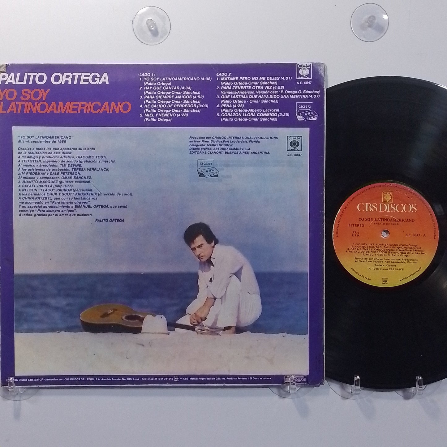 lp Palito Ortega Soy Latinoamericano made peru 1986 latin pop